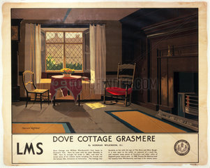 Dove Cottage  Grasmere  LMS poster  c 1920.