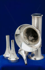 Silver auriscope  1862-1900.