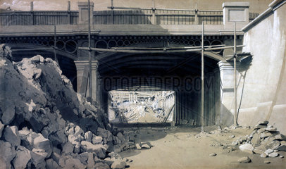 Hampstead Road Bridge  London  September 1836.