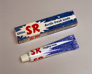 'SR' Gibbs toothpaste  c 1973.