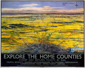 ‘Explore the Home Counties’  LNER poster  1936.