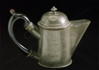 Pewter teapot  c 1805.