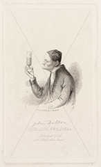 John Dalton  English chemist  c 1820s.