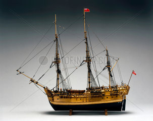 Model of Captain Cook’s ‘Endeavour’  c 1770-1800.