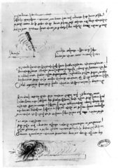 Studies of eddies in water from Leonardo's notebooks  late 15th century.