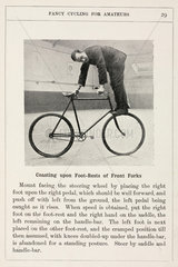 ‘Coasting upon Foot-rests of Front Forks’  1901.