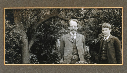 J J Thomson with his son  George  c 1909.