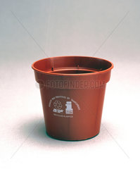 Plant pot made from recycled plastic  1990.