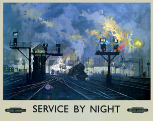 'Service by Night'  BR poster  1955.