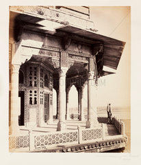 'The Fort  Exterior of the Zendua  Agra'  c 1865.