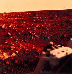 View of the Martian surface taken by Viking 1  1976.
