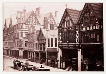 'Chester  Eastgate Street and Grosvenor Hotel'  c 1880.
