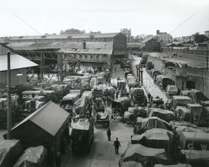 Paddington goods depot  London  after the General Strike  27 May 1926.