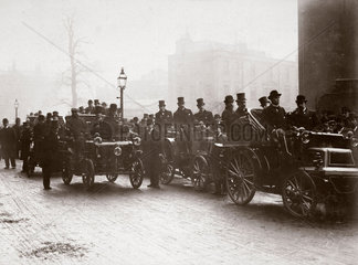 C S Rolls' car leading the inauguration of the Automobile Club  June 1897.