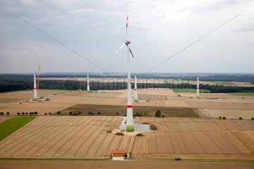 Wewelsburg  Deutschland  Westfalenwind betreibt den Buergerwindpark mit Enercon-Windkraftanlagen