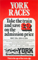 ‘York Races’  BR poster  1982.