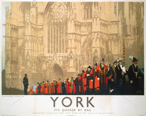 ‘York - Local Government Centenary’  LNER poster  1935.