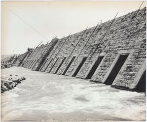 ‘North side of dam looking east’  Aswan  Egypt  April 1901.