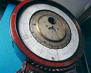 Barograph clock by A Cumming  1766.