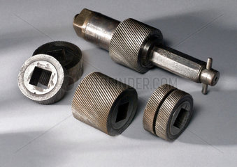 Five milling cutters  for making locks  c 1780.