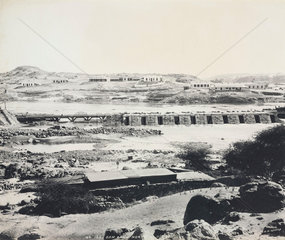 ‘Dam from north’  Aswan  Egypt  February 1901.