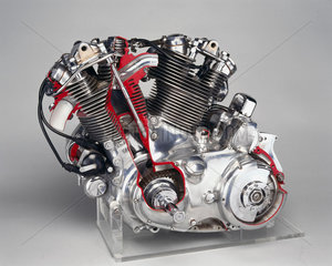 Vincent HRD motorcycle engine  1950.