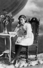 Amy Johnson as a girl  c 1916.