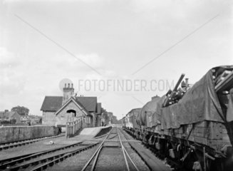 Bicester station  c 1950s.