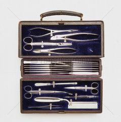 A surgical instrument set  1870-1901.