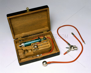 Blood transfusion apparatus  American  1920-1955.