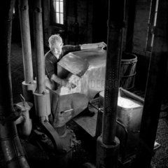 Man in nitrating plant  nitro-cellulose production  ICI-Nobel  Ardeer  1956.
