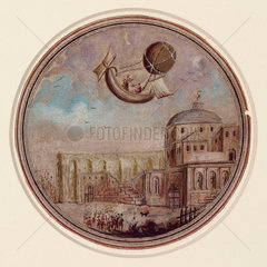 An early ballooning disaster  c 1785.