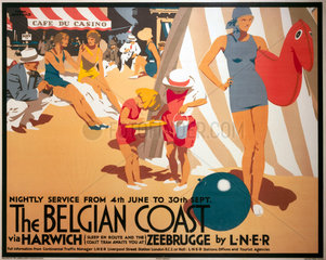 'The Belgian Coast'  LNER poster  1930.