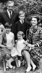 Prince Rainier  Princess Grace and their children  June 1967.