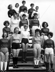 BEA stewardesses in World Cup strips  April 1966.