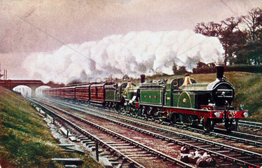 Great Northern Railway express train  c 1900.