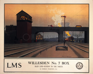 'Willesden no 7 box'  LMS poster  1923-1947.