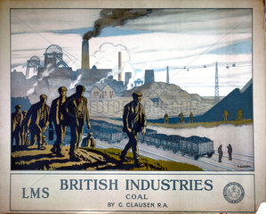 ‘British Industries - Coal’  LMS poster  1924.