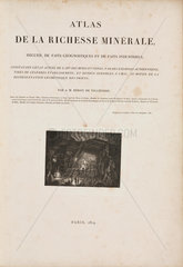 Title page to Heron de Villefosse’s book on mining  1819.