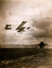 'Mr Gibbs Making an Evening Flight'  1910.