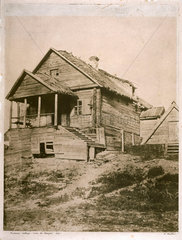 Russian cottage near the Dreiper  Kiev  c 1850s.