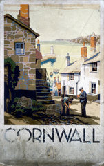 ‘Cornwall’  GWR poster  c 1930s.