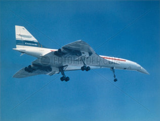 Concorde prototype in flight  c 1972.