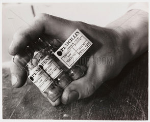 Ampoules of penicillin  1943.