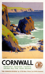 ‘Cornwall’  GWR poster  1938.
