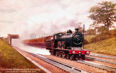 'Liverpool-Manchester Express'  c 1900.