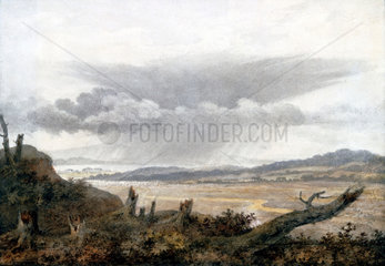 Landscape and cloud study by Luke Howard  c 1808-1811.