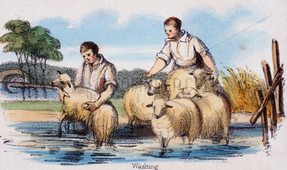 'Washing'  c 1845.