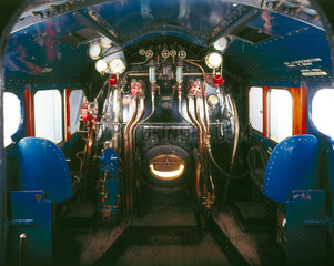 Cab of ‘Mallard'  London & North Eastern Railway locomotive no 4468  1938.