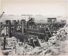 ‘Cast iron lining  Bab el Sogair’  Aswan Egypt  June 1900.